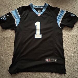 YOUTH LARGE NIKE VAPOR CAM NEWTON PANTHERS JERSEY